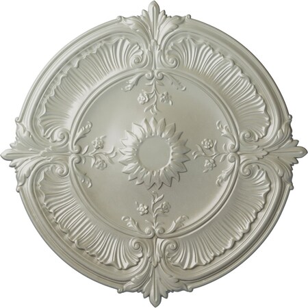 Ekena Millwork Attica Acanthus Leaf Ceiling Medallion (Canopies up to 3 1/4"), 30 1/8"OD x 1 1/2"P, Flash Copper CM30ATFCS